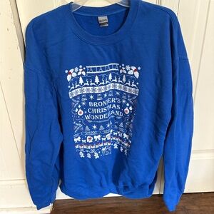 Gildan Royal Blue Christmas Crewneck Sweater